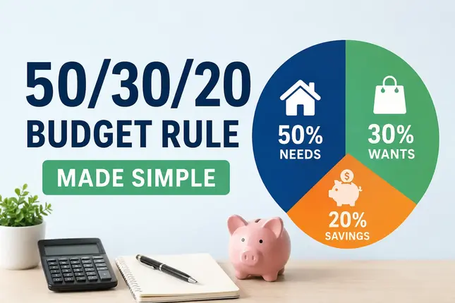 50/30/20 budget rule for beginners