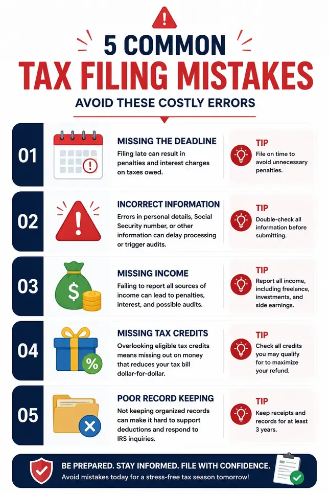 common tax filing mistakes